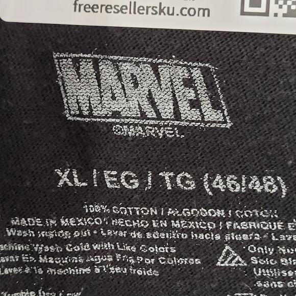 Marvel-Universe Deadpool Party Shirt L/XL 23x26 Crop Black - Picture 13 of 15